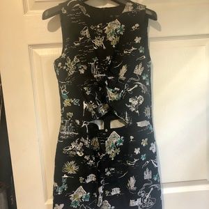 Zara Island Cut Out Shorts Romper Size M